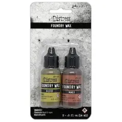 Tim Holtz Distress Foundry Wax Kit-Gilded/Mined