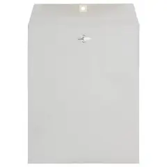 JAM Paper 15" x 20" Gray Open End Clasp Envelopes, 125ct.