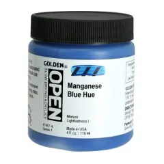 Golden&reg; OPEN Acrylics, 4oz. Manganese Blue Hue
