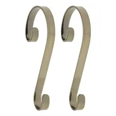 Haute Decor Stocking Scroll&reg; Antique Brass Stocking Holders, 2ct.