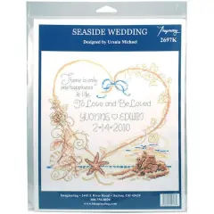 Imaginating Seaside Wedding Record Counted Cross Stitch Kit