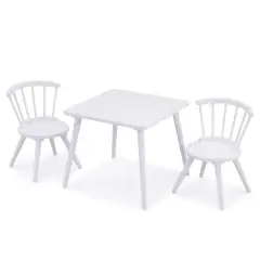 Delta Children Windsor Table & 2 Chairs Set Bianca White