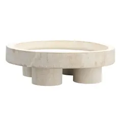 Hello Honey&reg; 12" Paulownia Wood Pedestal Tray