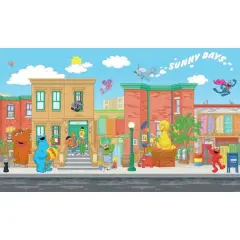 RoomMates Sesame Street Chair Rail Prepasted Mural