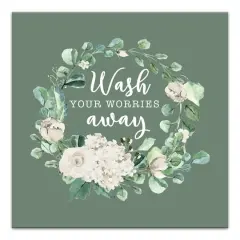 Wash Your Worries Away 16" x 16" Canvas Wall Art