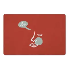 Hi Abstract Figure Floor Mat