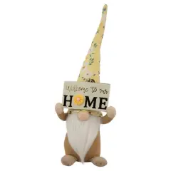 15" Spring Sunflower Hat Gnome with Home Sign