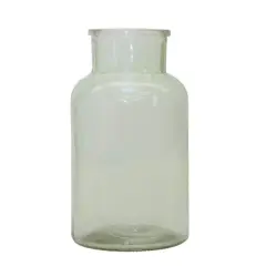 10.25" Sage Green Glass Vase