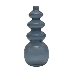 Hello Honey&reg; 14.25" Contemporary Glass Flower Vase