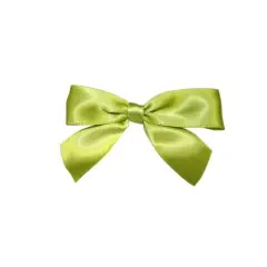 JAM Paper 3.25" Satin Twist Tie Bows, 100ct. Green Grass