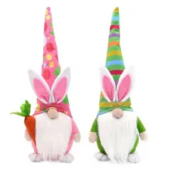 Santa's Workshop 14" Easter Gnomes Decoration Set