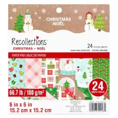 6" x 6" Christmas Double-Sided Paper Pad, 24 Sheets by Recollections&trade;