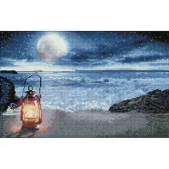 Diamond Dotz&reg; Intermediate Seaside Vigil Pre-Framed Diamond Painting Kit