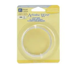Artistic Wire&reg; 21 Gauge Flat Craft Wire Silver