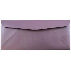 JAM Paper #10 Metallic Business Envelopes, 25ct. Ruby Purple Stardream