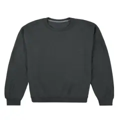 Fruit of the Loom Eversoft Fleece Crew SweatshirtBlack Heather