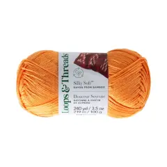 Silky Soft&trade; Yarn by Loops & Threads&reg; Tangerine