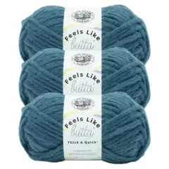3 Pack Lion Brand&reg; Feels Like Butta&reg; Thick & Quick&reg; Yarn Orion Blue