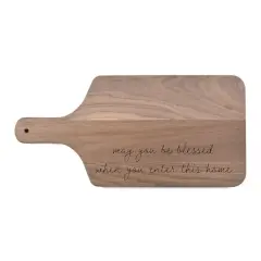 8" x 17" May You Be Blessed Walnut Paddle Cutting Board