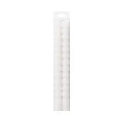 10" Unscented Bubble Taper Candles, 2ct. by Ashland&reg; White