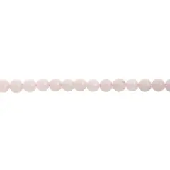 John Bead Earth's Jewels Natural Stone Round Beads, 6mm Rose Quartz