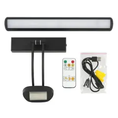 Rechargeable LED Wall-Mounted Gallery Light by Studio D&eacute;cor&reg; Black