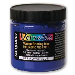 Jacquard Versatex Screen Printing Ink, 4oz. 322 Royal Blue