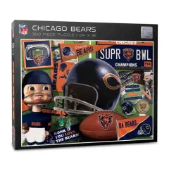 NFL Retro Series 500 Piece Puzzle Chicago Bears