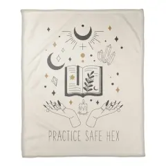 Practice Safe Hex Fleece Blanket