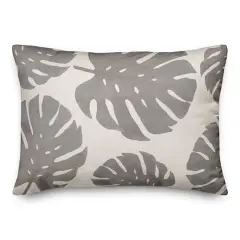 Simple Monstera Throw Pillow
