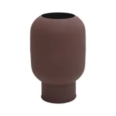 Hello Honey&reg; 11.25" Plum Textured Decorative Flower Vase