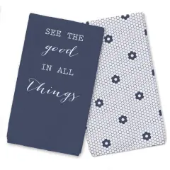 Good in All Things 16" x 25" Tea Towel Set of 2