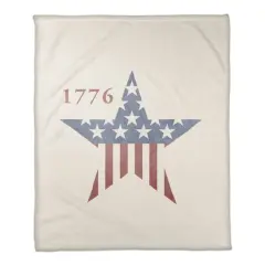 1776 Star Coral Fleece Blanket