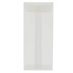 JAM Paper 5" x 11.5" Translucent Clear Vellum Envelopes, 25ct.
