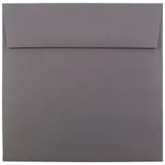 JAM Paper 6.5" x 6.5" Premium Invitation Envelopes, 25ct. Dark Gray