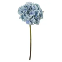 19" Hydrangea Stem, 6ct. Light Blue