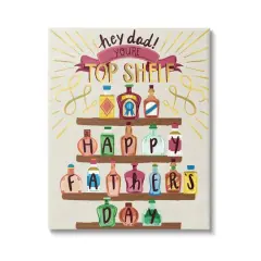 Stupell Industries Dad You're Top Shelf Phrase Canvas Wall Art