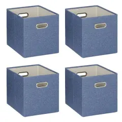 SunnyPoint 13" Storage Bin, 4ct. Sly Blue