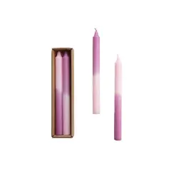 Hello Honey&reg; 10" Lilac Unscented Twisted Taper Candles, 2ct.