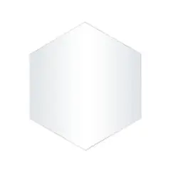 White Contemporary Wall Mirror, 24" x 2" x 21"