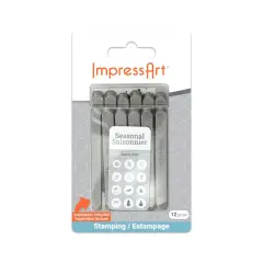 ImpressArt&reg; 3mm & 4mm Seasonal Metal Stamps Pack