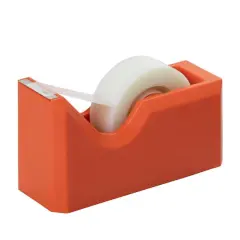 JAM Paper Colorful Desk Tape Dispensers Orange