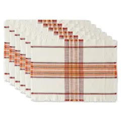DII&reg; Pumpkin Spice Plaid Placemats, 6ct.