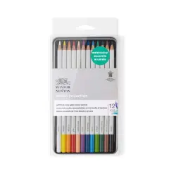 Winsor & Newton&trade; Studio Collection&trade; 12 Color Watercolor Pencil Tin