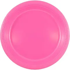 JAM Paper 7" Plastic Party Plates, 20ct. Fuchsia