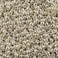 John Bead 11/0 Miyuki Glass Seed Beads, 13g Galvanized Silver