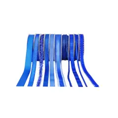 Value Pack Ribbon, 10ct. by Celebrate It&reg; Royal Blue