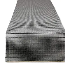 DII&reg; 108" Black Farmhouse Gingham Table Runner