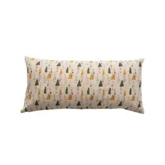 Hello Honey&reg; 38" x 18" Christmas Tree Cotton Chambray Pillow
