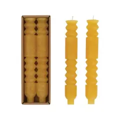 Hello Honey&reg; 10" Unscented Totem Taper Candles in Box, 2ct.